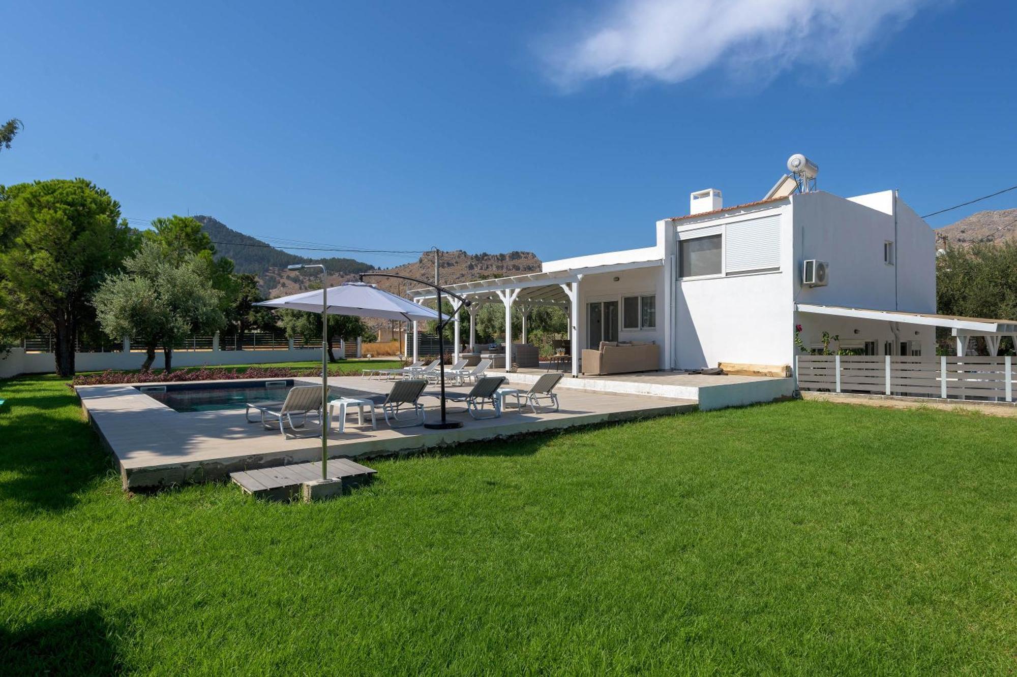 Casa Bianca Villa Kolymbia Exteriör bild
